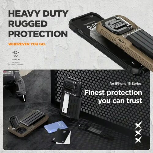 VRS รุ่น Damda Glide Ultimate - เคส iPhone 15 Pro Max - สี Black - Image 6