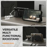 VRS รุ่น Damda Glide Ultimate - เคส iPhone 15 Pro Max - สี Black
