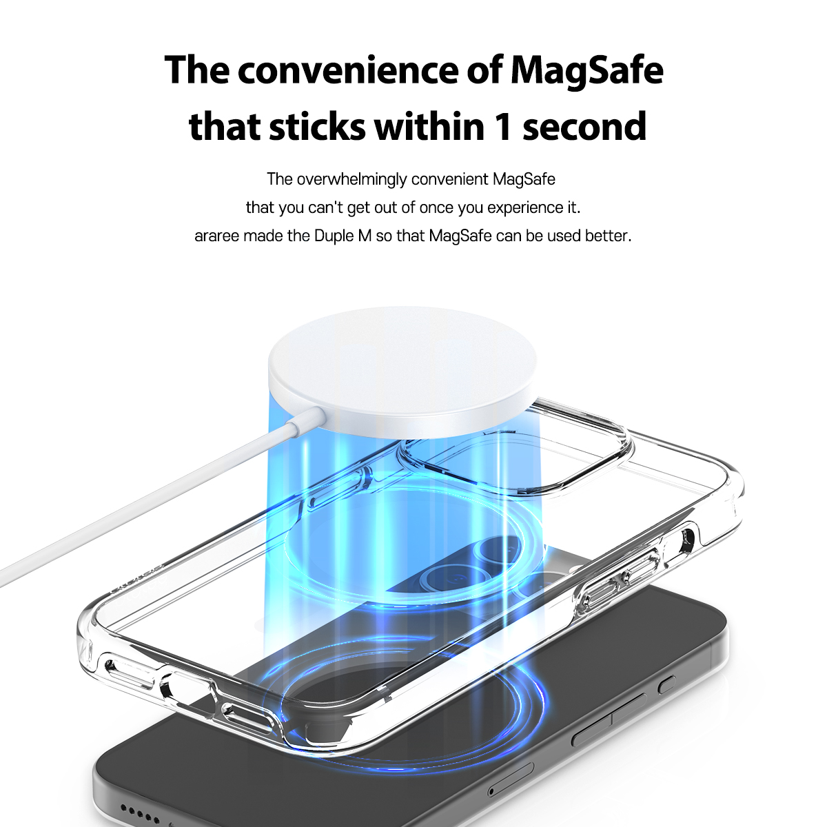 Araree รุ่น Duple M - เคส iPhone 15 Pro Max - สี Clear