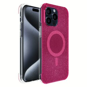 Incipio รุ่น Forme Protective for MagSafe - เคส iPhone 15 Pro Max - Pop Pink Glitter