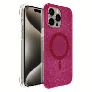 Incipio รุ่น Forme Protective for MagSafe - เคส iPhone 15 Pro Max - Pop Pink Glitter