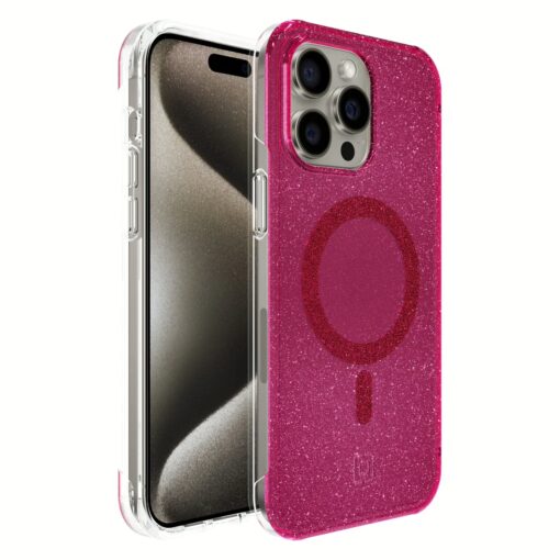 Incipio รุ่น Forme Protective for MagSafe - เคส iPhone 15 Pro Max - Pop Pink Glitter - Image 6