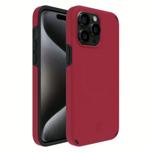 Incipio รุ่น Duo MagSafe - เคส iPhone 15 Pro Max - สี Crimson/Black - Image 2