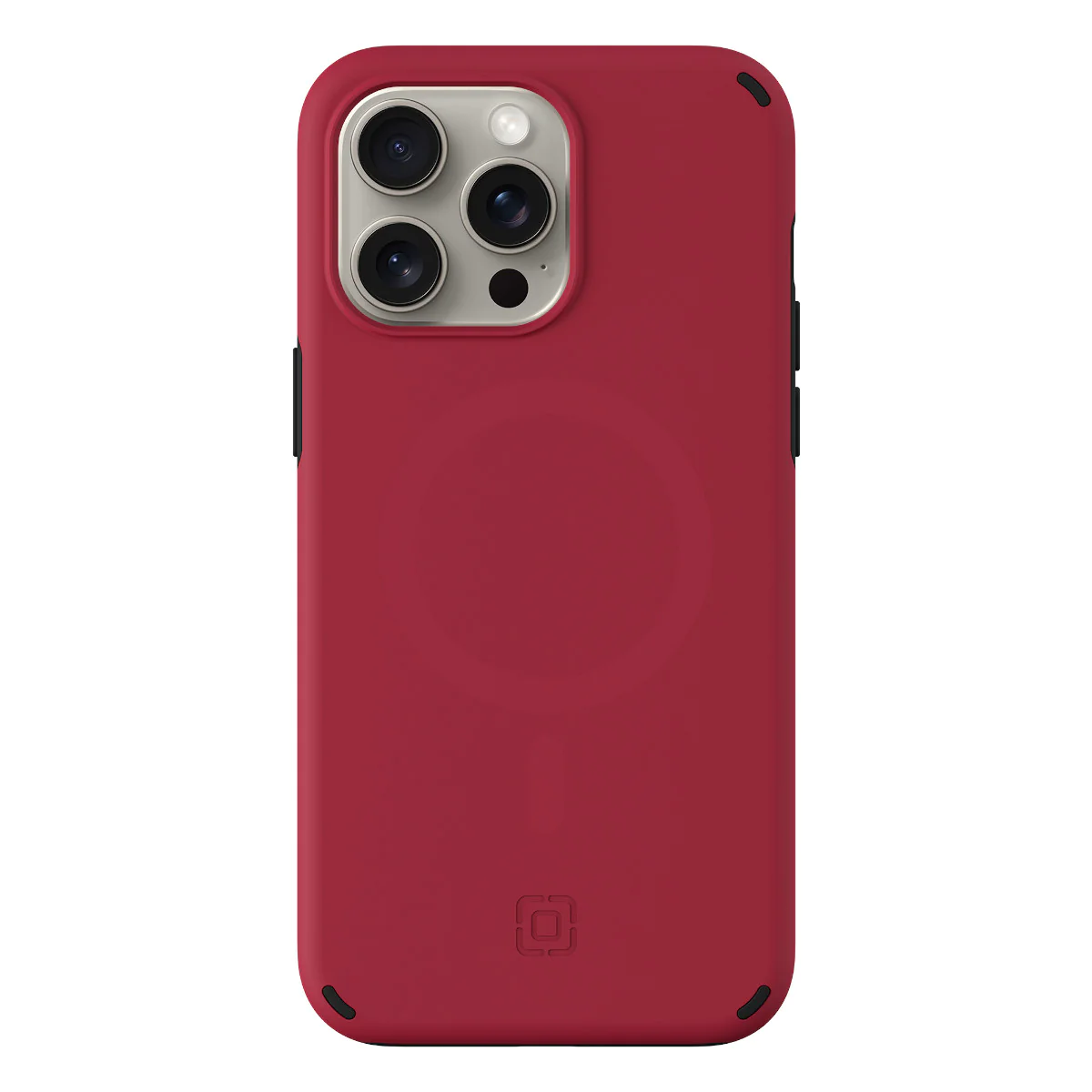 Incipio รุ่น Duo MagSafe - เคส iPhone 15 Pro Max - สี Crimson/Black