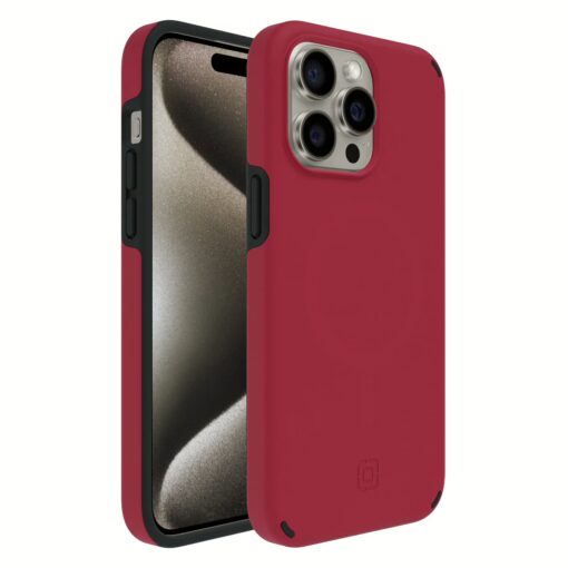 Incipio รุ่น Duo MagSafe - เคส iPhone 15 Pro Max - สี Crimson/Black - Image 6