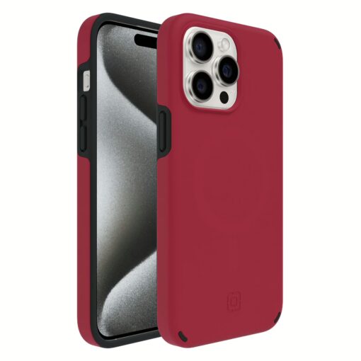 Incipio รุ่น Duo MagSafe - เคส iPhone 15 Pro Max - สี Crimson/Black - Image 8