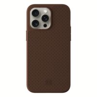 Incipio รุ่น cru. Protective for MagSafe - เคส iPhone 15 Pro Max - สี Brown Faux Leather