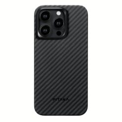 Pitaka รุ่น MagEZ Case 4 (1500D) - เคส iPhone15 Pro - สี Black/Grey Twill