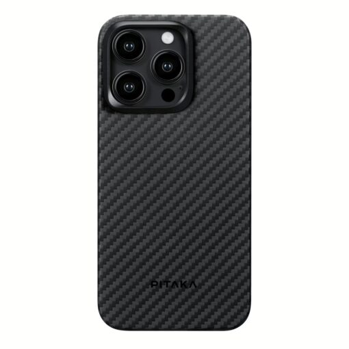 Pitaka รุ่น MagEZ Case 4 (1500D) - เคส iPhone15 Pro - สี Black/Grey Twill