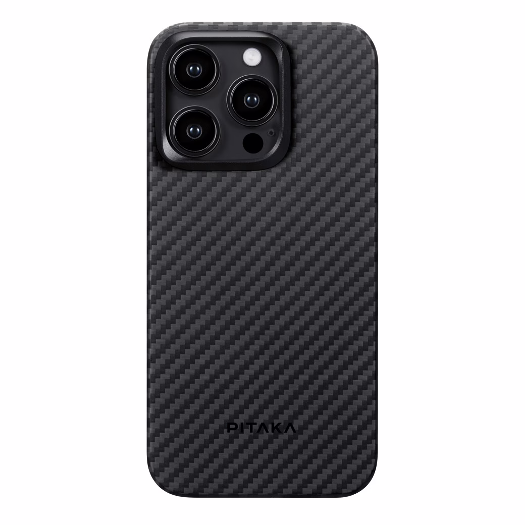 Pitaka รุ่น MagEZ Case 4 (1500D) - เคส iPhone15 Pro - สี Black/Grey Twill