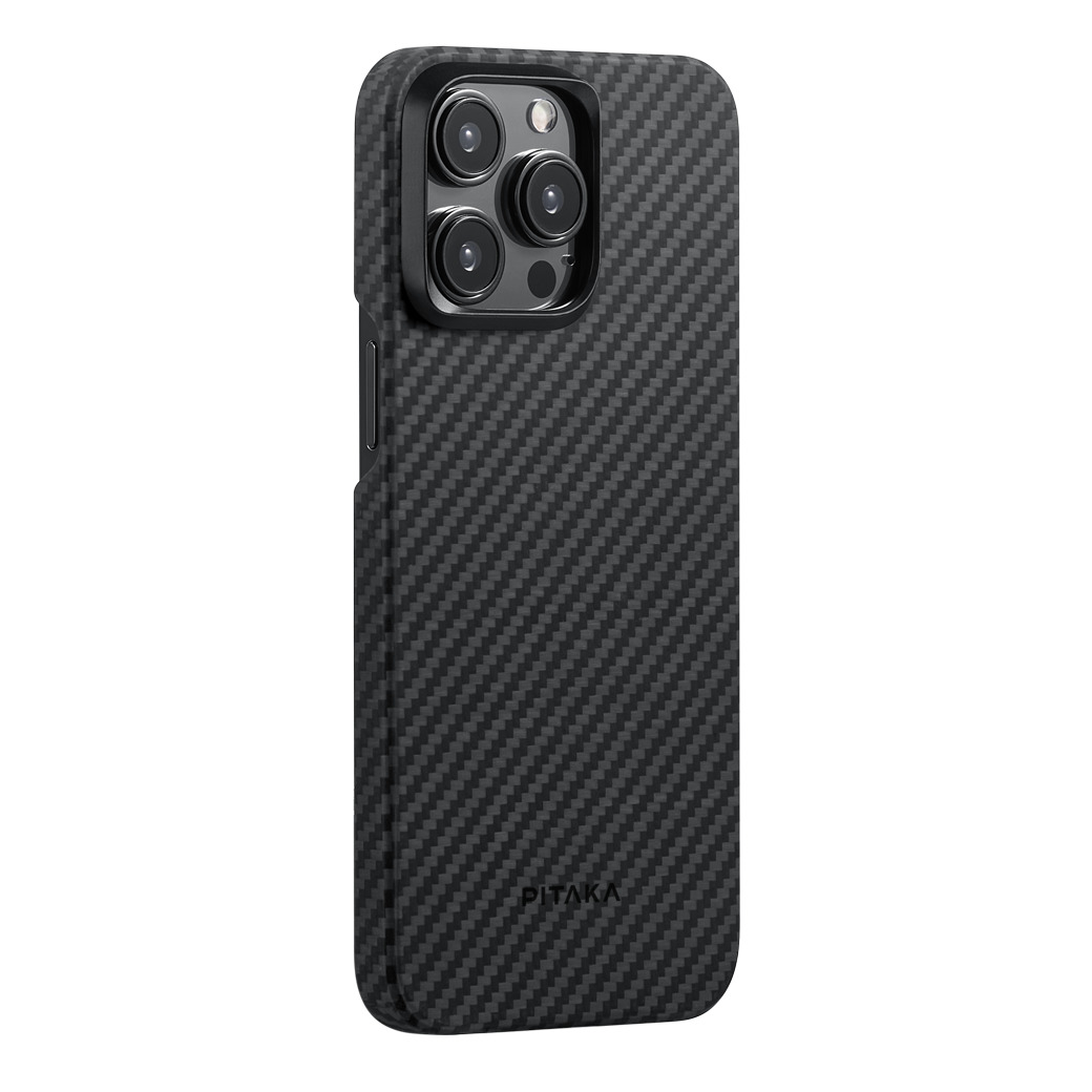 Pitaka รุ่น MagEZ Case 4 (1500D) - เคส iPhone15 Pro - สี Black/Grey Twill