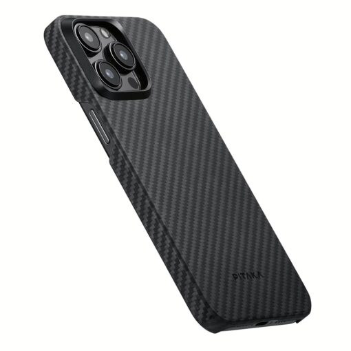Pitaka รุ่น MagEZ Case 4 (1500D) - เคส iPhone15 Pro - สี Black/Grey Twill - Image 3