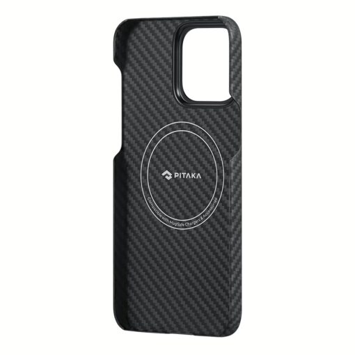 Pitaka รุ่น MagEZ Case 4 (1500D) - เคส iPhone15 Pro - สี Black/Grey Twill - Image 5