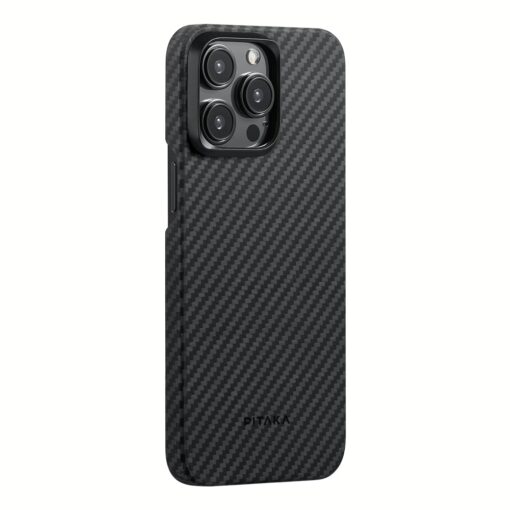 Pitaka รุ่น MagEZ Case 4 (1500D) - เคส iPhone 15 Pro Max - สี Black/Grey Twill - Image 2