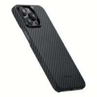 Pitaka รุ่น MagEZ Case 4 (1500D) - เคส iPhone 15 Pro Max - สี Black/Grey Twill