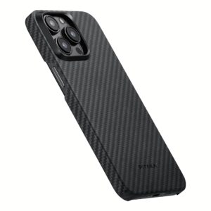 Pitaka รุ่น MagEZ Case 4 (1500D) - เคส iPhone 15 Pro Max - สี Black/Grey Twill 8 Pitaka รุ่น MagEZ Case 4 (1500D) - เคส iPhone 15 Pro Max - สี Black/Grey Twill