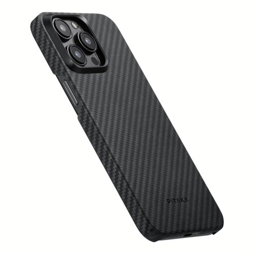 Pitaka รุ่น MagEZ Case 4 (1500D) - เคส iPhone 15 Pro Max - สี Black/Grey Twill - Image 3