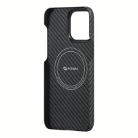 Pitaka รุ่น MagEZ Case 4 (1500D) - เคส iPhone 15 Pro Max - สี Black/Grey Twill