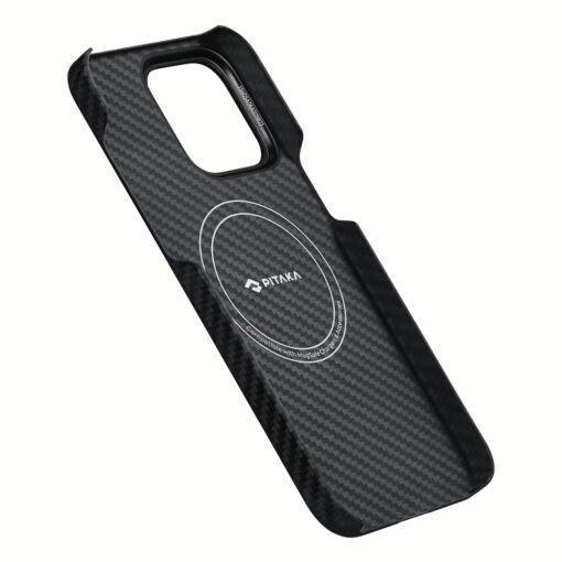 Pitaka รุ่น MagEZ Case 4 (1500D) - เคส iPhone 15 Pro Max - สี Black/Grey Twill - Image 5