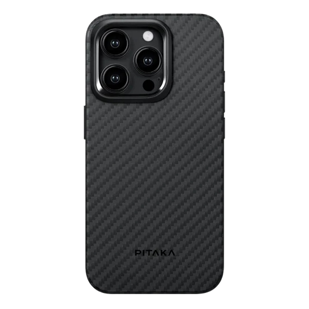 Pitaka รุ่น MagEZ Case Pro 4 (1500D) - เคส iPhone 15 Pro Max - สี Black/Grey Twill