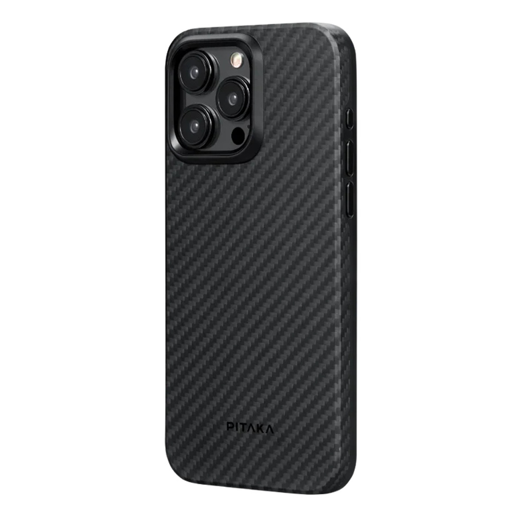 Pitaka รุ่น MagEZ Case Pro 4 (1500D) - เคส iPhone 15 Pro Max - สี Black/Grey Twill