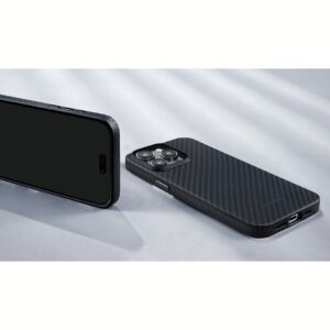 Pitaka รุ่น MagEZ Case Pro 4 (1500D) - เคส iPhone15 Pro - สี Black/Grey Twill