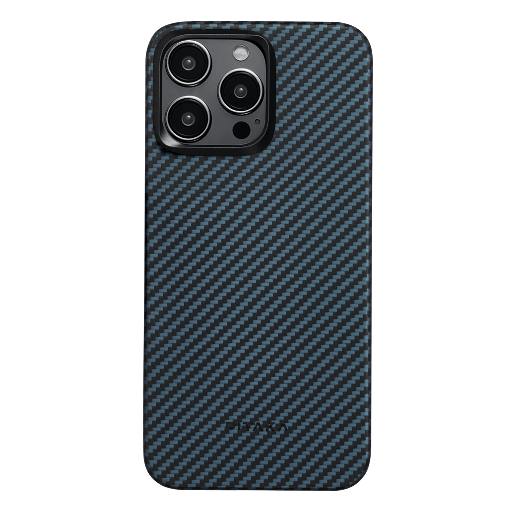 Pitaka รุ่น MagEZ Case 4 (1500D) - เคส iPhone15 Pro - สี Black/Blue Twill 16 Pitaka รุ่น MagEZ Case 4 (1500D) - เคส iPhone15 Pro - สี Black/Blue Twill