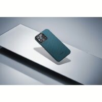 Pitaka รุ่น MagEZ Case 4 (1500D) - เคส iPhone15 Pro - สี Black/Blue Twill