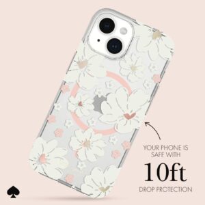 Kate Spade รุ่น Protective Case with MagSafe - เคส iPhone 15 - สี Classic Peony