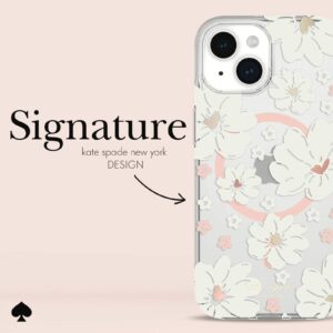 Kate Spade รุ่น Protective Case with MagSafe - เคส iPhone 15 - สี Classic Peony