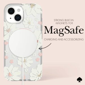 Kate Spade รุ่น Protective Case with MagSafe - เคส iPhone 15 - สี Classic Peony