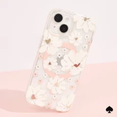 Kate Spade รุ่น Protective Case with MagSafe - เคส iPhone 15 - สี Classic Peony