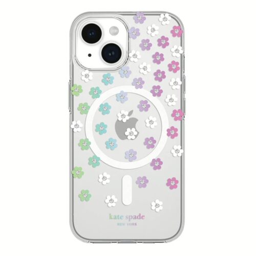 Kate Spade รุ่น Protective Case with MagSafe - เคส iPhone 15 - สี Scattered Flowers