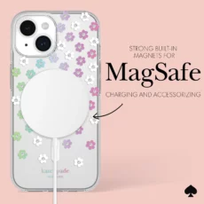 Kate Spade รุ่น Protective Case with MagSafe - เคส iPhone 15 - สี Scattered Flowers