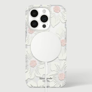 Kate Spade รุ่น Protective Case with MagSafe - เคส iPhone 15 Pro - สี Hollyhock Cream