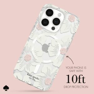 Kate Spade รุ่น Protective Case with MagSafe - เคส iPhone 15 Pro - สี Hollyhock Cream