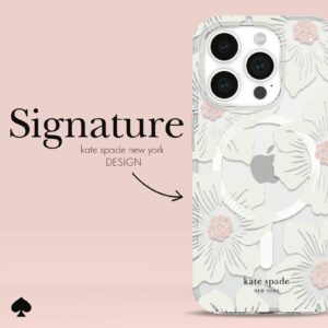 Kate Spade รุ่น Protective Case with MagSafe - เคส iPhone 15 Pro - สี Hollyhock Cream