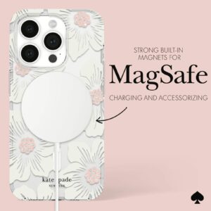 Kate Spade รุ่น Protective Case with MagSafe - เคส iPhone 15 Pro - สี Hollyhock Cream
