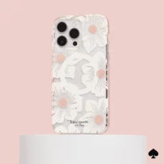 Kate Spade รุ่น Protective Case with MagSafe - เคส iPhone 15 Pro - สี Hollyhock Cream