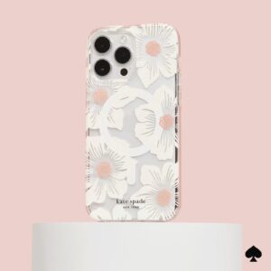Kate Spade รุ่น Protective Case with MagSafe - เคส iPhone 15 Pro - สี Hollyhock Cream