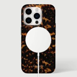 Kate Spade รุ่น Protective Case with MagSafe - เคส iPhone 15 Pro - สี Transparent Tortoise