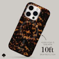 Kate Spade รุ่น Protective Case with MagSafe - เคส iPhone 15 Pro - สี Transparent Tortoise