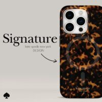 Kate Spade รุ่น Protective Case with MagSafe - เคส iPhone 15 Pro - สี Transparent Tortoise