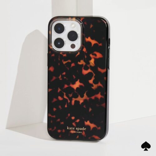 Kate Spade รุ่น Protective Case with MagSafe - เคส iPhone 15 Pro - สี Transparent Tortoise - Image 9
