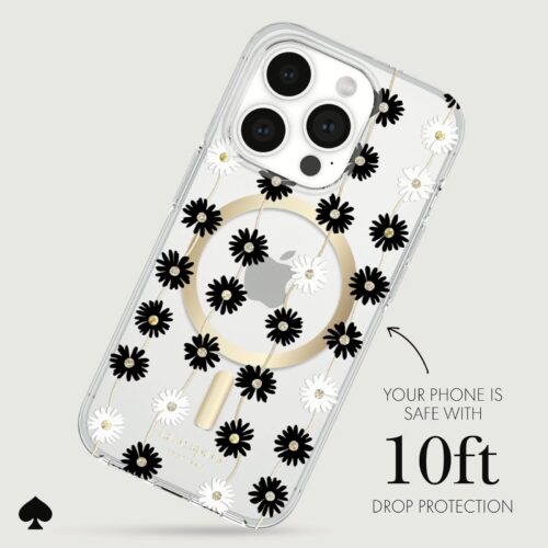 Kate Spade รุ่น Protective Case with MagSafe - เคส iPhone 15 Pro - สี Daisy Chain - Image 7