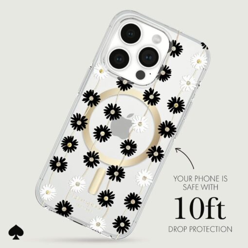 Kate Spade รุ่น Protective Case with MagSafe - เคส iPhone 15 Pro - สี Daisy Chain - Image 7