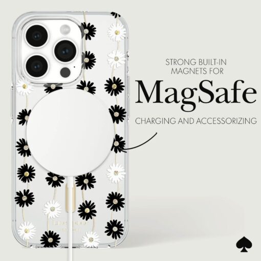 Kate Spade รุ่น Protective Case with MagSafe - เคส iPhone 15 Pro - สี Daisy Chain - Image 8