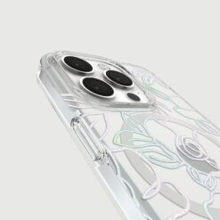 Kate Spade รุ่น Protective Case with MagSafe - เคส iPhone 15 Pro - สี Modern Floral Silver
