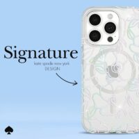 Kate Spade รุ่น Protective Case with MagSafe - เคส iPhone 15 Pro - สี Modern Floral Silver