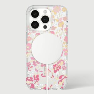 Kate Spade รุ่น Protective Case with MagSafe - เคส iPhone 15 Pro - สี Flowerbed Pink Ombre